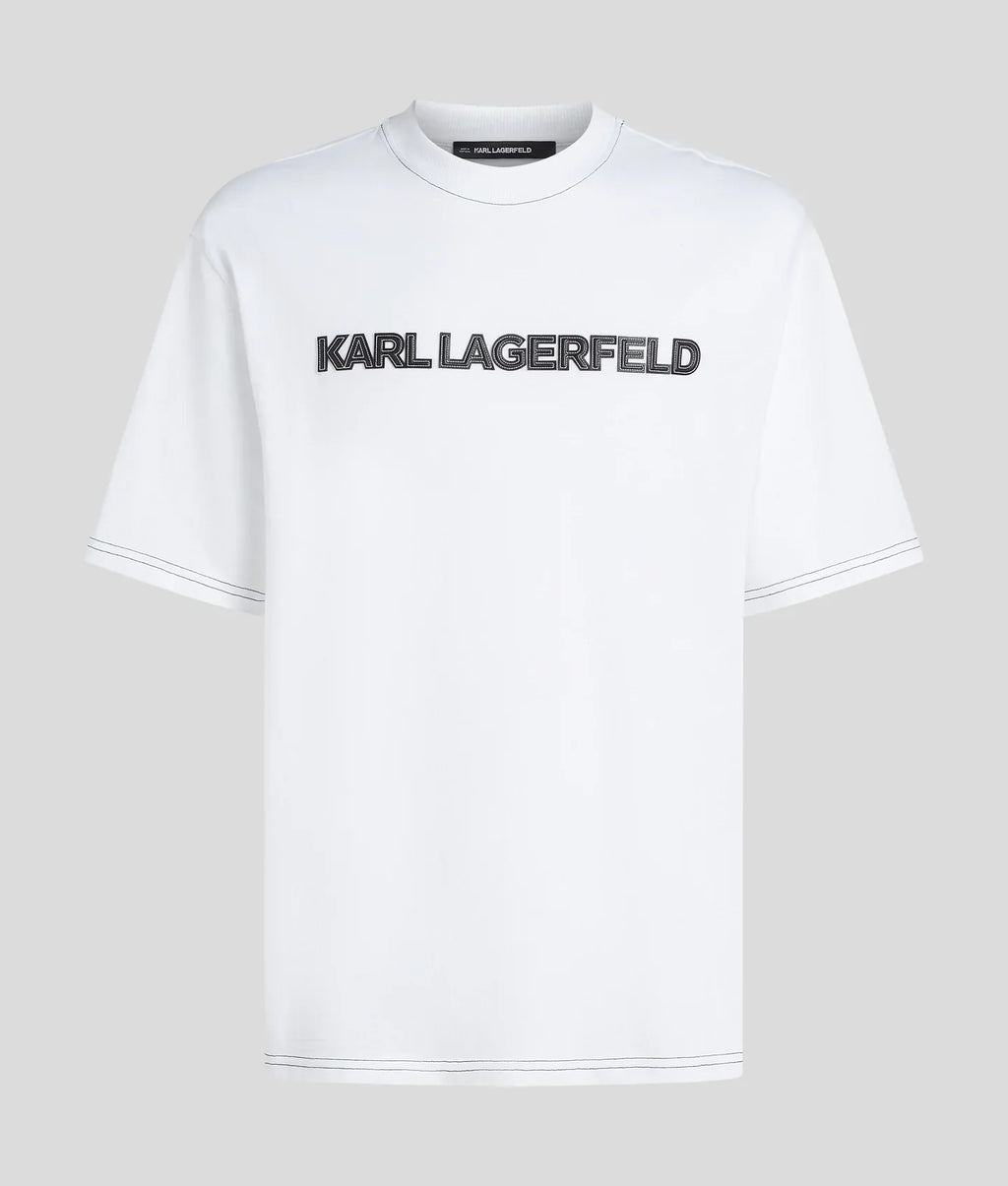 KARL CONTRAST STITCH T-SHIRT
