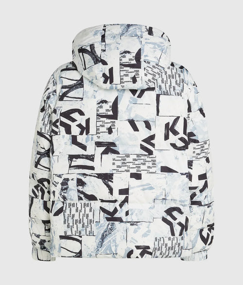 KARL ALL-OVER MONOGRAM PUFFER JACKET
