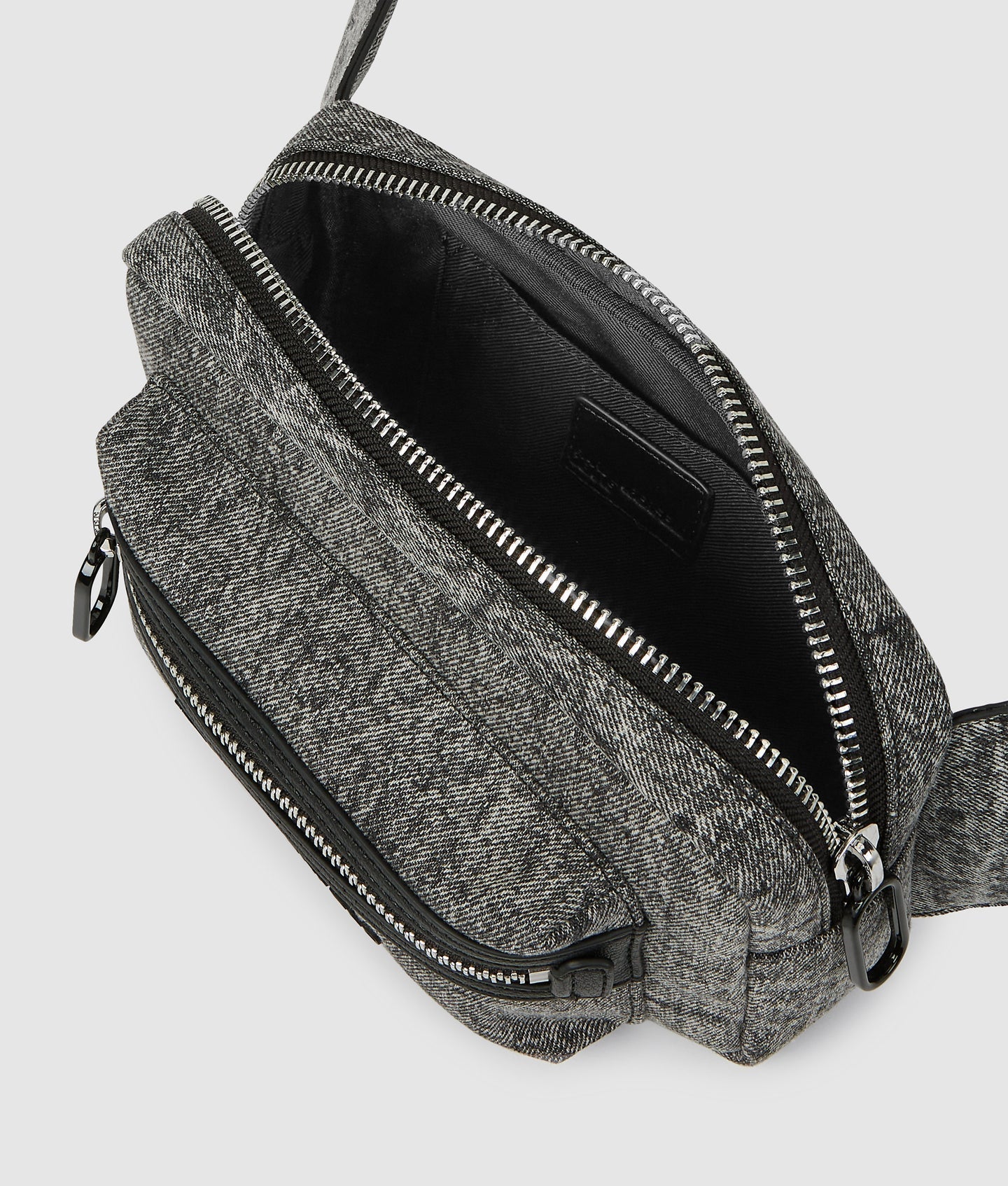 KARL WASHED DENIM BELT BAG