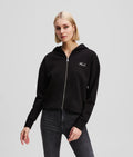 KARL SIGNATURE ZIP-UP HOODIE