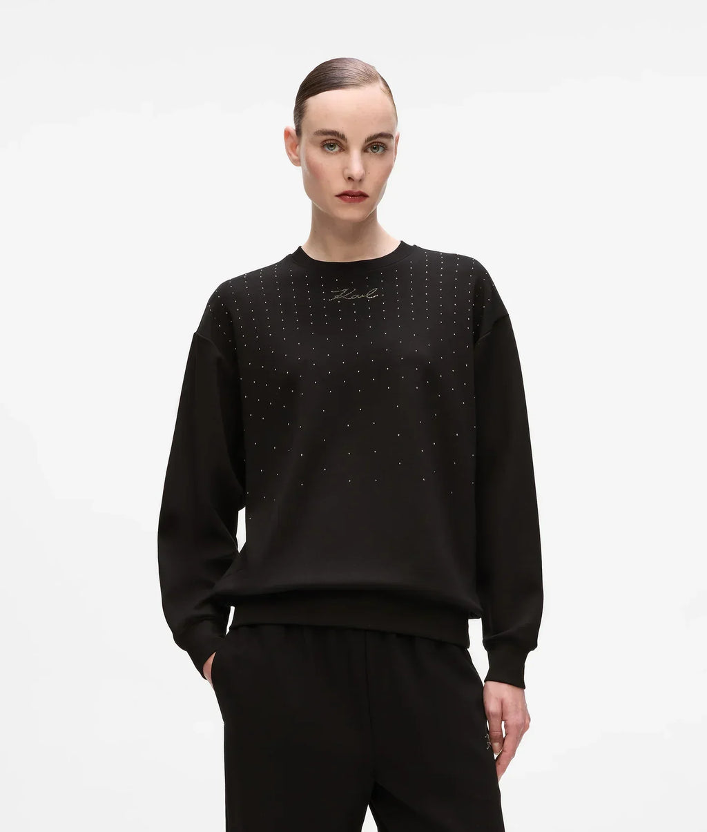 KARL RHINESTONE SWEATSHIRT