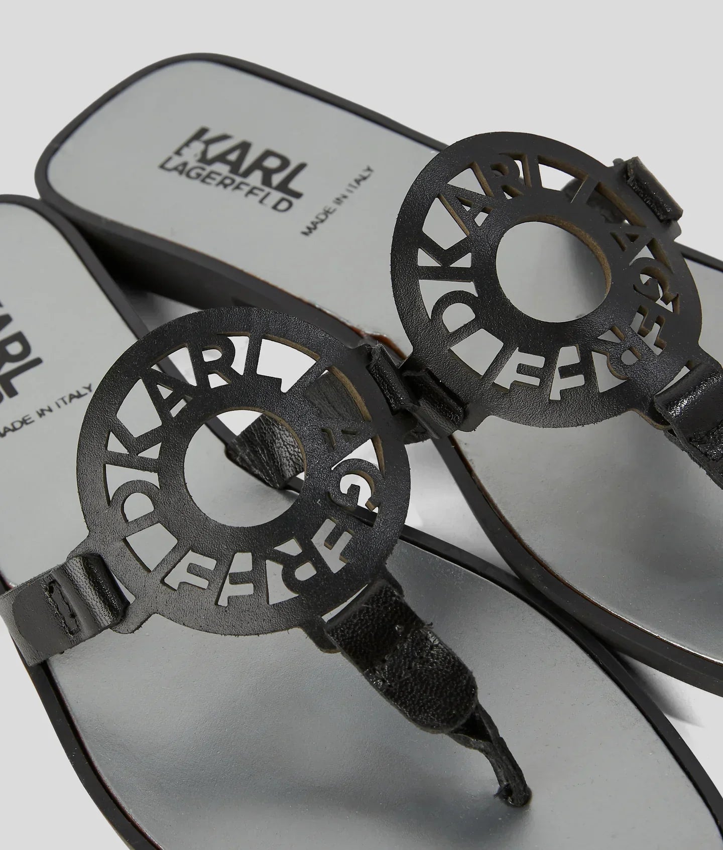 KARL RING LOGO SANDALS